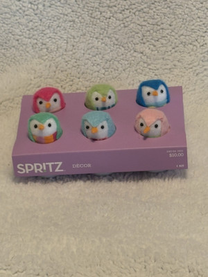 7 Pcs Mini Target Fabric Birds 2025 Birds In An Egg Carton Easter Spring NWT