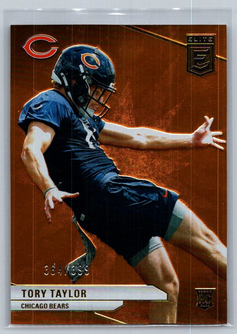 Tory Taylor 101 2024 Donruss Elite SN,RC #/399 Orange Rookie Chicago Bears Card