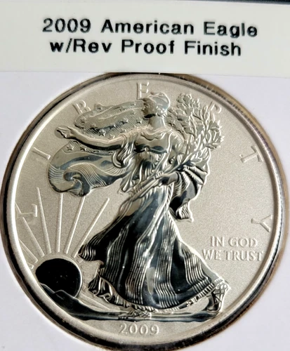 2009 Silver Eagle - Reverse Proof Like Coin 1 Troy Oz DOUBLE SIDED 1OZ RARE