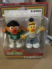 Just Play Sesame Street Friends 2 Pack Bert & Ernie 3" Posable Figures!