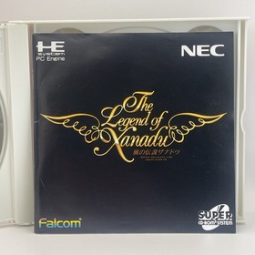 The Legend of Xanadu PC Engine Super CD Rom w/ Poster Map Manual Japanese Falcom