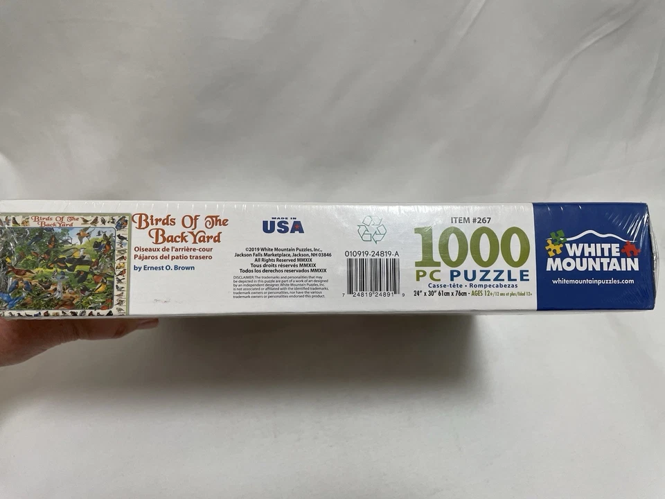 White Mountain Birds of The Backyard 1000pc Jigsaw Puzzle 2015 - Image 2 of 3