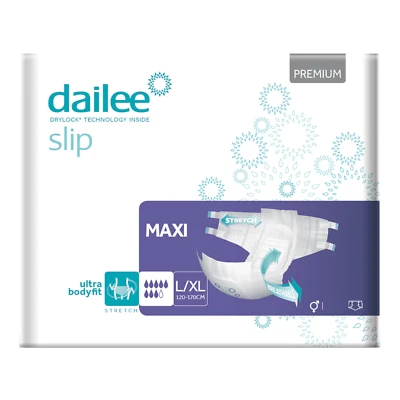 30 Dailee Slip Premium Maxi XXL 8 Tropfen Inkontinenz Windeln Einweghose