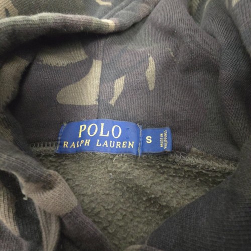 Ralph Lauren Jumper Mens SMALL Green Camouflage Long Sleeve Hoodie Winter Size S - Picture 3 of 9