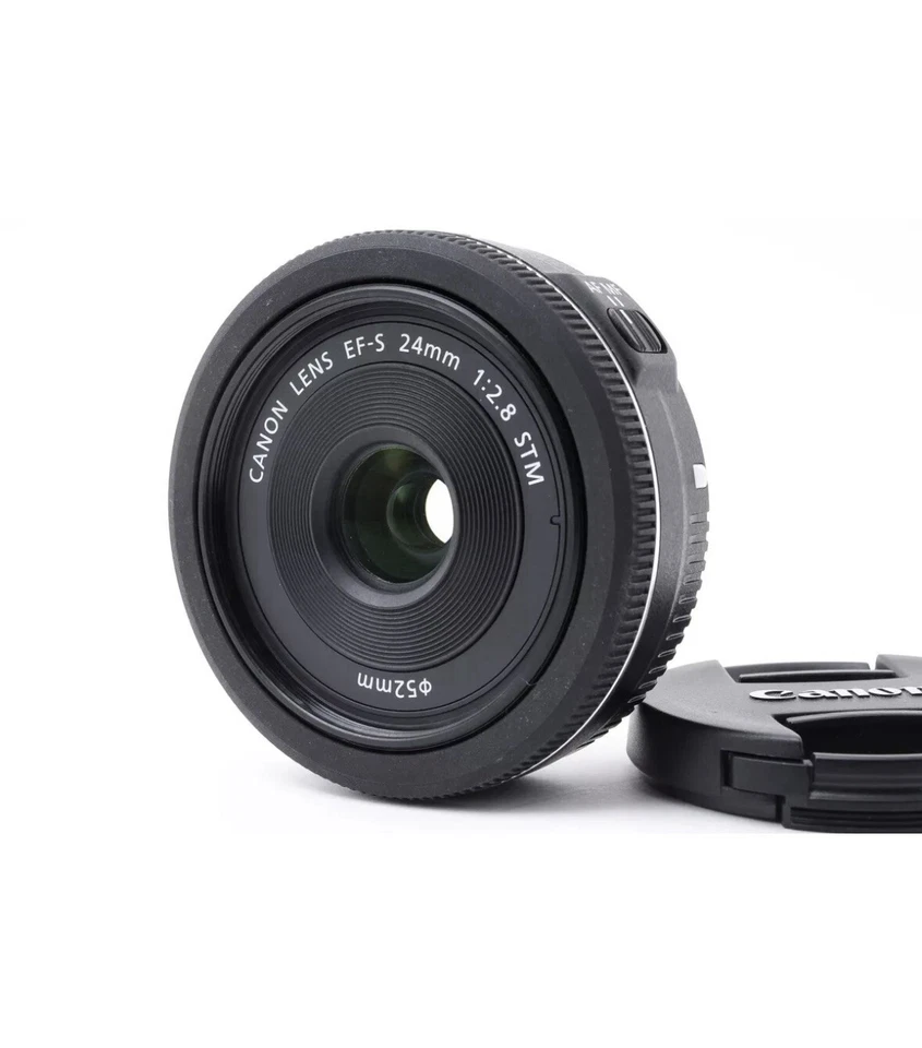 Lente gran angular Canon EF-S 24 mm F2,8 STM con tapas [excelente estado] ¡Sin defectos! Foto 2 de 4