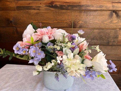 Silk flower arrangements centerpiece, Floral decoration For Home/office - Picture 4 of 5