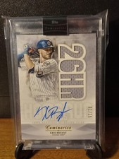 2019 Topps Luminaries Kris Bryant Auto Player Worn Jersey Factory Sealed Cubs WS