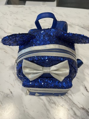 Disney Parks Make A Wish Loungefly Mini Backpack Blue Stars  display picture 1