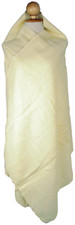 Schal XXL Stola Yak Yakwolle Beige Weiß superweicher Yakschal Decke Umhang warm
