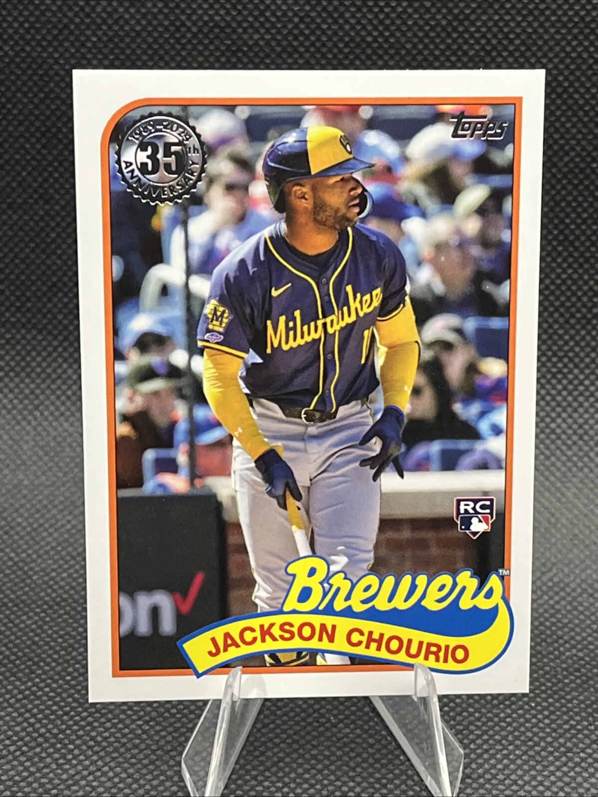 2024 Topps Update Jackson Chourio 1989 35th Anniversary RC #89US-44 - Brewers