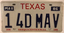 NBA vanity ONE FOR DALLAS MAVS MAVERICKS license plate Basketball Aguirre Harper