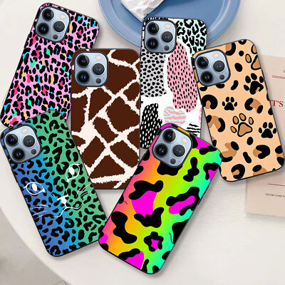 Leopard Printed Phone Case For iPhone 16 15 Pro Max 14 13 12 17 Shockproof  Cover UK
