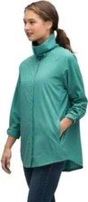 Nwt's Nau Women's Slight Shirt Jacket, Roll Tab Sleeves, Green, Jade,  L