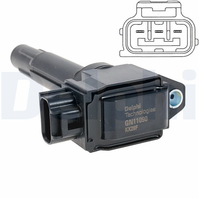 Bobine d'allumage pour Suzuki Ignis III 1.2 Allgrip et Hybrid à 4 broches