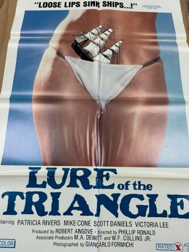 Lure of the Triangle - Patricia Rivers Sexy Vintage Movie Poster Z1