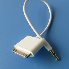 30pin Male To Stereo 3.5mm Cable Car AUX Input To IPod IPad IPhone Dock Adapter