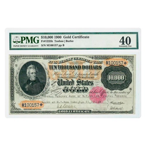 Japan 100 Yen Gold Certificate, 1900 / 1913, P 33b / Western