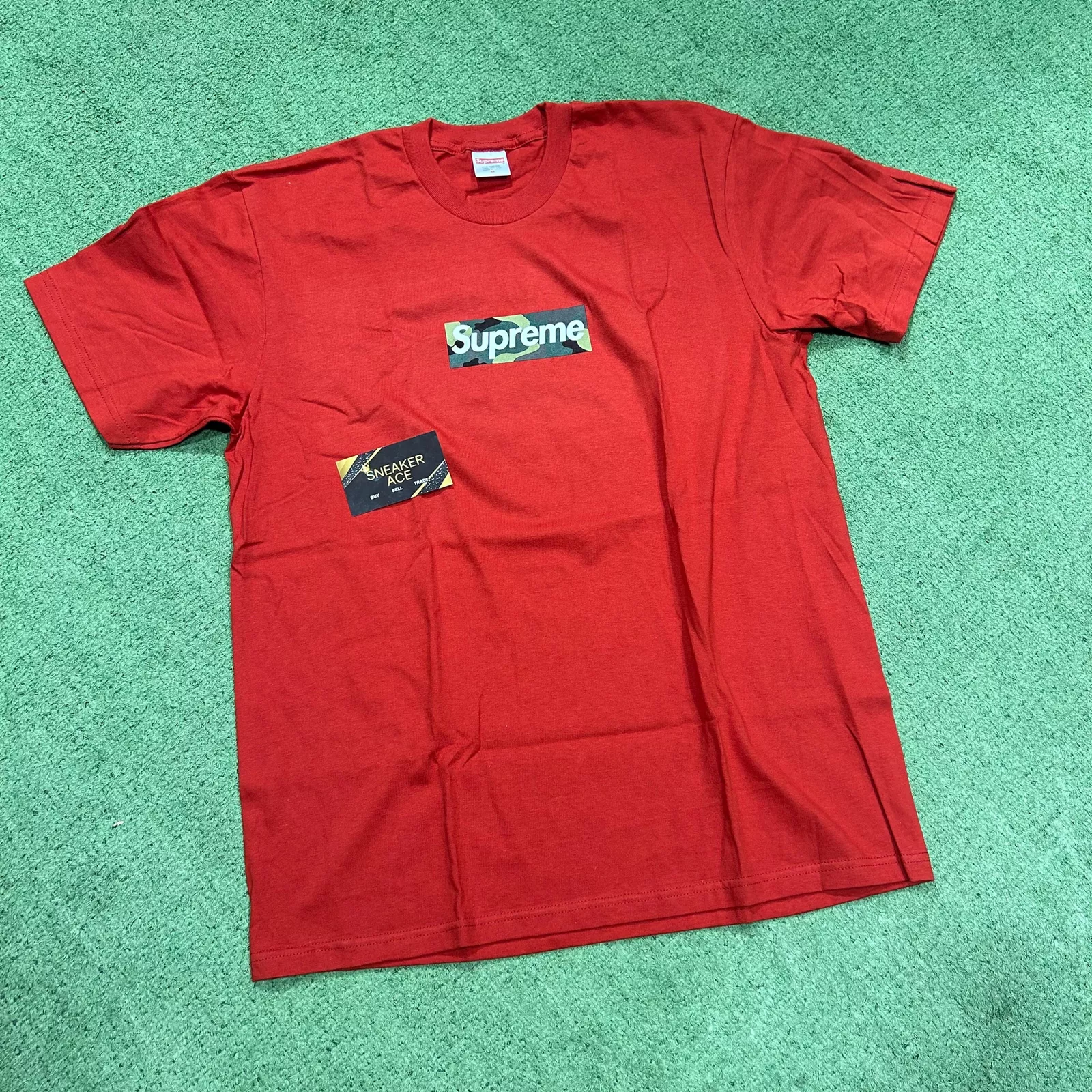 Chemise rouge logo Supreme Box FW23 : M