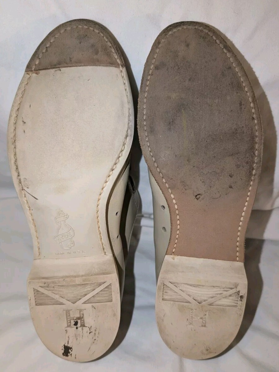 Vintage Women's Hyde Leather Bowling Shoes Split Toe Off Vintage Women's Hyde Leather Bowling Shoes Split Toe Off
