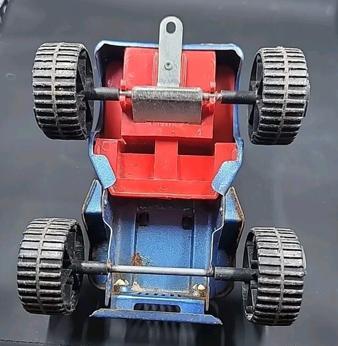 Vintage Tonka Ranger Blue Jeep 810094 Roll Bars Pressed Steel Car - Picture 9 of 11