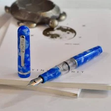 Conklin Heritage Word Gauge Fountain Pen - Blue