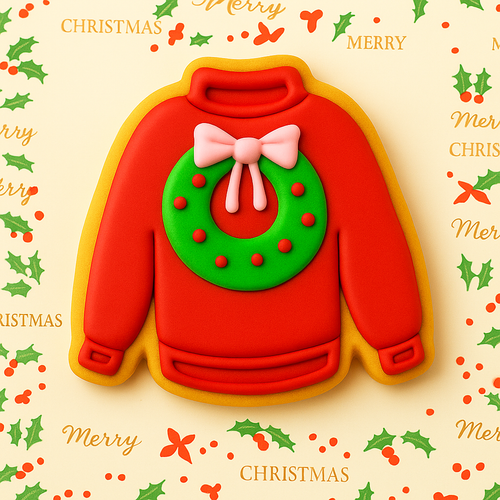 Set Of 3 Christmas Jumper Cookie Cutters - Picture 6 of 13