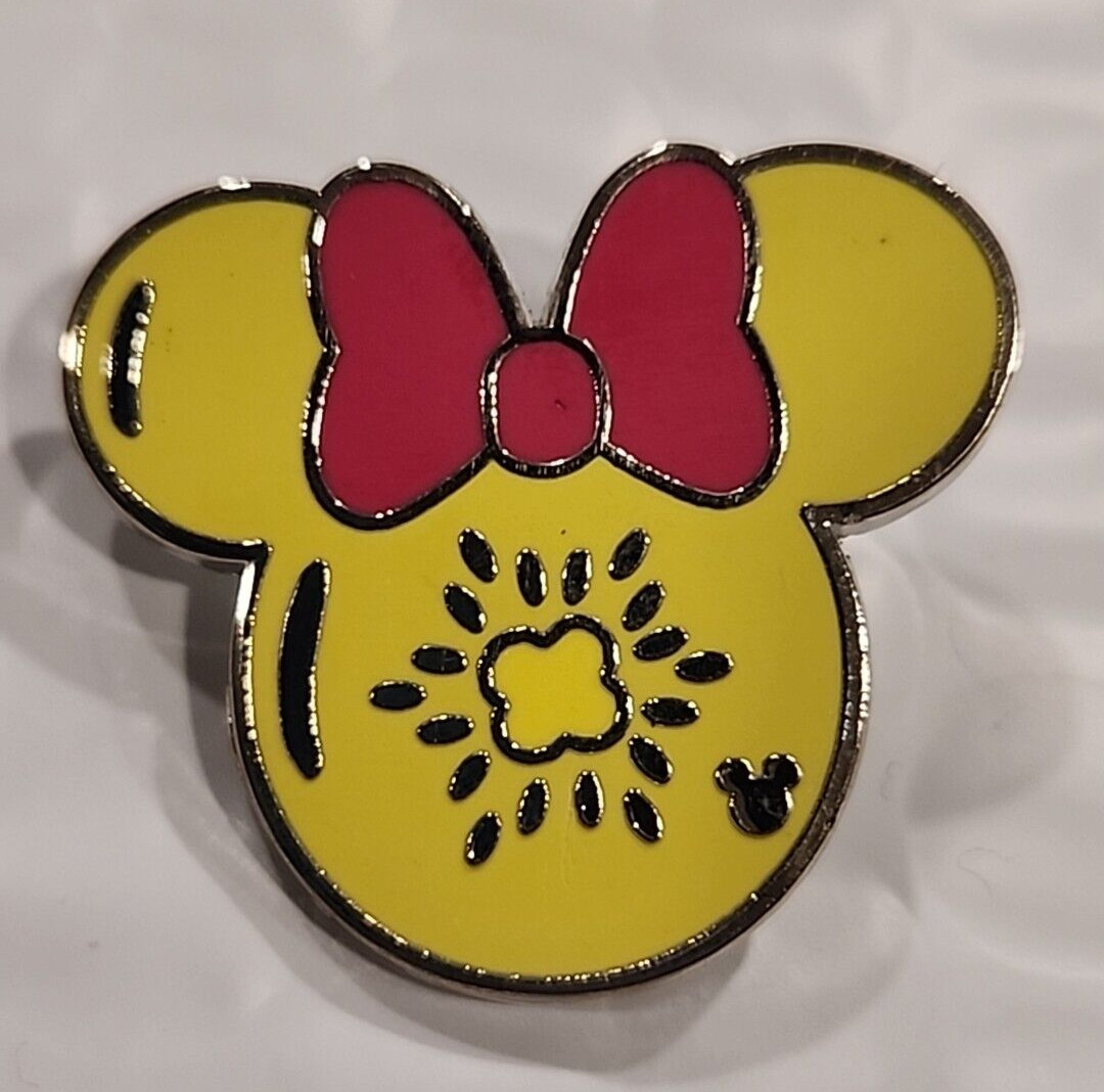 Disney Pin Minnie Mouse Kiwi Fruit Food Ears Icon Hidden Mickey 00000