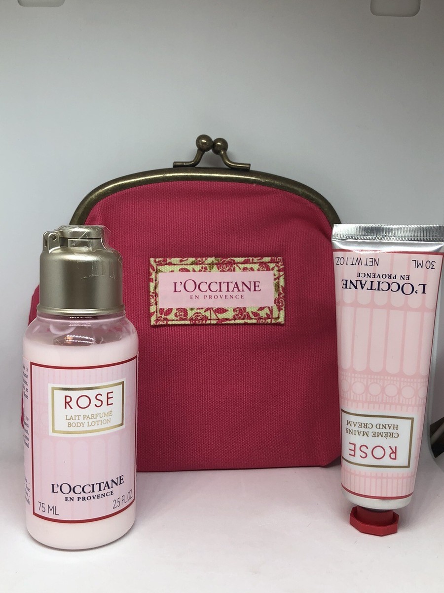 L'occitane en Provence Rose 3 PC Set Rose Body Lotion +Rose Hand