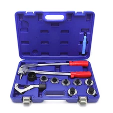 Plumbing Pipe Expander Tool 7 Lever HVAC Copper Heads Tube Swaging Kit