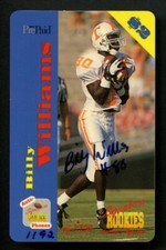Billy Williams signed autograph auto Signature Series Rookies Calling Card ~