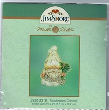Mushroom Gnome Jim Shore Beads Mill Hill Cross Stitch Kit