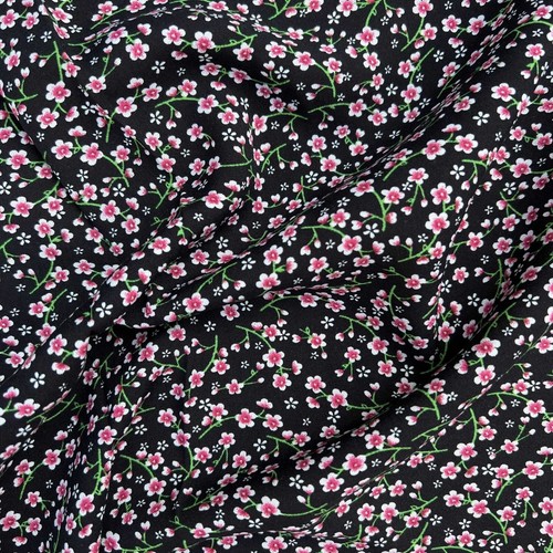 Nyra Ditsy Floral Viscose Challis Digital Printed Dress Fabric Draping Curtain - Picture 5 of 21