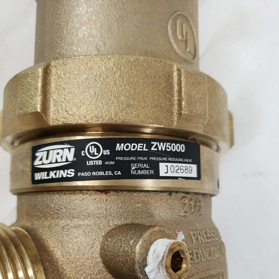 Zurn ZW5000 2-1/2" Pressure Tru Field Adjustable Pressure Reducing Hose Valve - Image 2 of 4