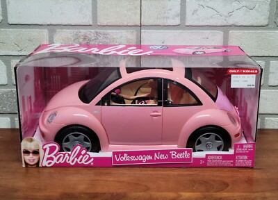 Barbie~ Pink Volkswagen Beetle (Bug) Car 2009 & Doll