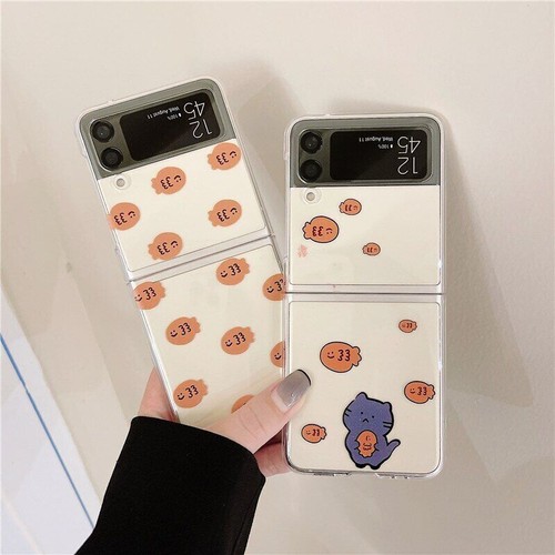 Jolie coque téléphone support dessin animé pour Samsung Galaxy Z Flip 4 3 5G support rigide - Photo 12 sur 28