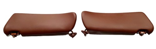 1972 - 1980 Mercedes W116 450 SE SEL 300 280 Sun Visor Set Pair BROWN with clips