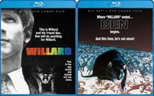 WILLARD  BEN New Sealed Blu-ray  DVD Combo Both Films in Both Formats