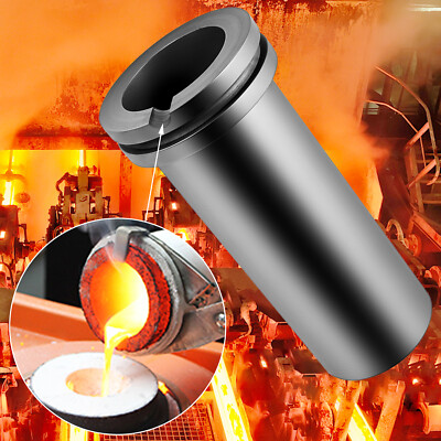 #ad 3KG Graphite Crucible Refining Gold Silver Copper Scrap for Gas Melting furnace $28.89