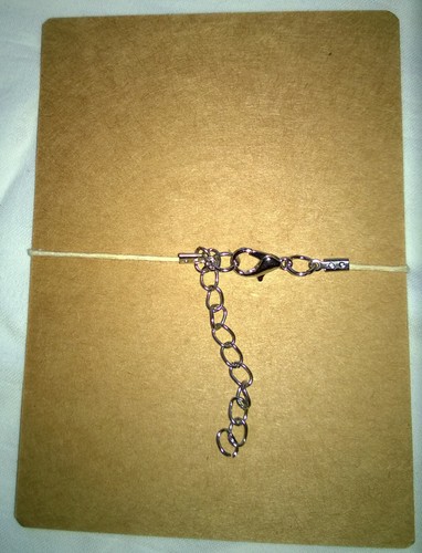 Christmas Bells Adjustable Wish Bracelet Anklet Silver Metal Wax String - Picture 4 of 4