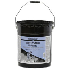 66 Unfibered Black Roof Coating 4.75 Gal. Flexible Weather-Resistant Sturdy