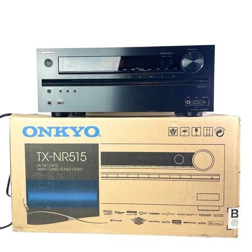 Onkyo TX-NR515 7.2 Channel Home Theater AV Receiver W/ Manuals - Tested Works