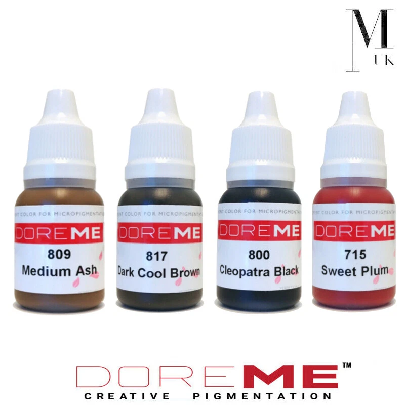 DOREME Pigment BIO Sortiment komplette PMU Tattoo Tinte Maschine LIPPENROUGE 10ml