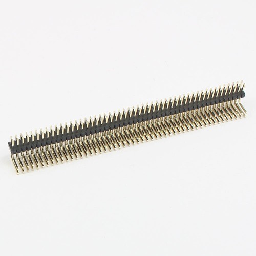 2 Connecteurs Femelle Double Rangée 2x50 Pins (100 Pins) 1.27mm - Dorés, Pour Montage SMT