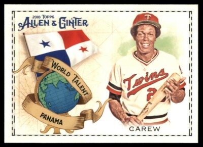 2018 Topps Allen & Ginter #WT-33 Rod Carew World Talent