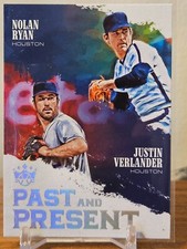 2018 Panini Diamond Kings Past and Present Nolan Ryan + Justin Verlander #PP5