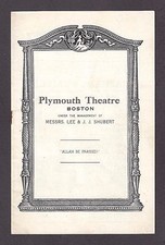 Patricia Morison "ALLAH BE PRAISED" Joey Faye 1944 Musical FLOP Tryout Playbill