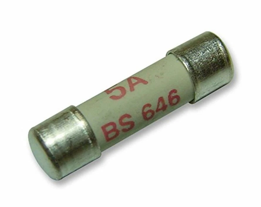 DENCON MINI FUSE REPLACEMENT AMP 5A Toothbrush Bathroom Shaver Mains Plug Unit 19mm X 2