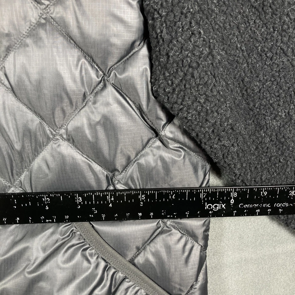 Chaqueta acolchada polar REI Co-op para mujer gris negra talla XS senderismo al aire libre Foto 4 de 4