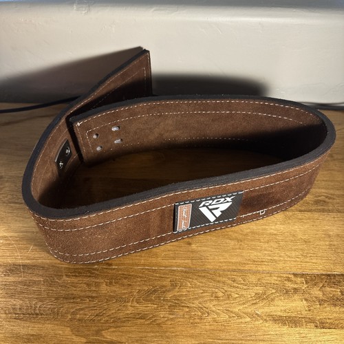 Gewichthebergürtel von RDX, 10mm dick 4" Leder Gym Gürtel Training Hebelschnalle - Bild 4 von 6