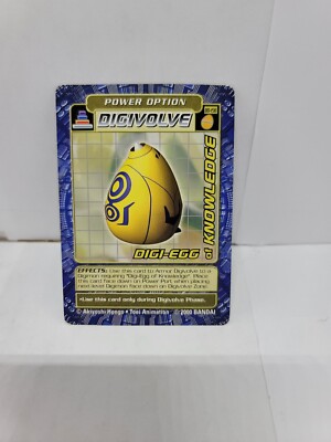 Bandai Digimon Trading Card Series 3 Digi-Egg of Knowledge Bo-156